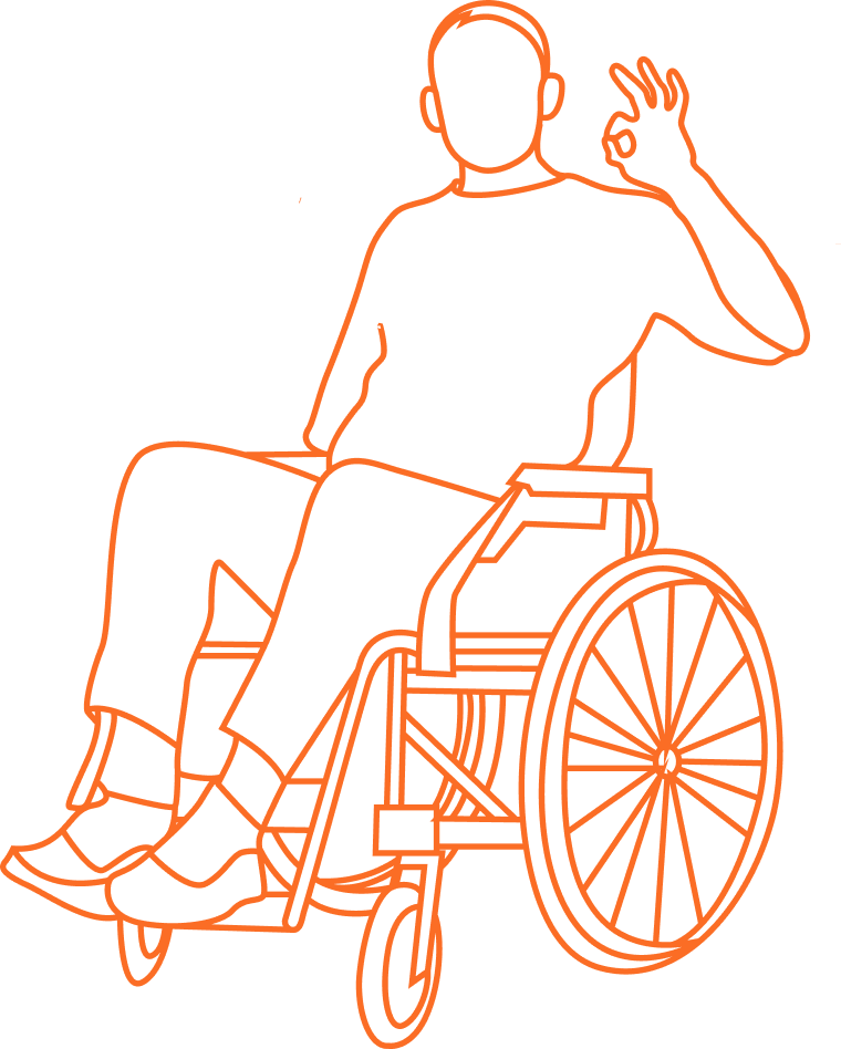 Guy On A Wheel Chair